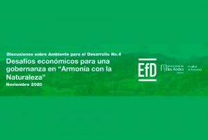 La cuarta edición, &quot;Debates sobre el medio ambiente para el desarrollo&quot;, trata sobre los desafíos económicos para una gobernanza equilibrada de los recursos naturales