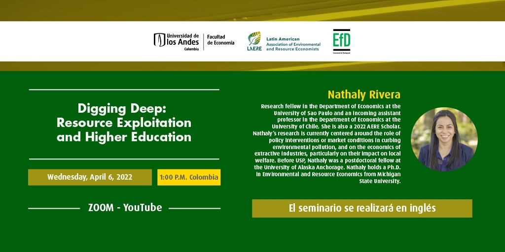 LAERE-EfD Seminar | Digging Deep: Resource Exploitationand Higher Education