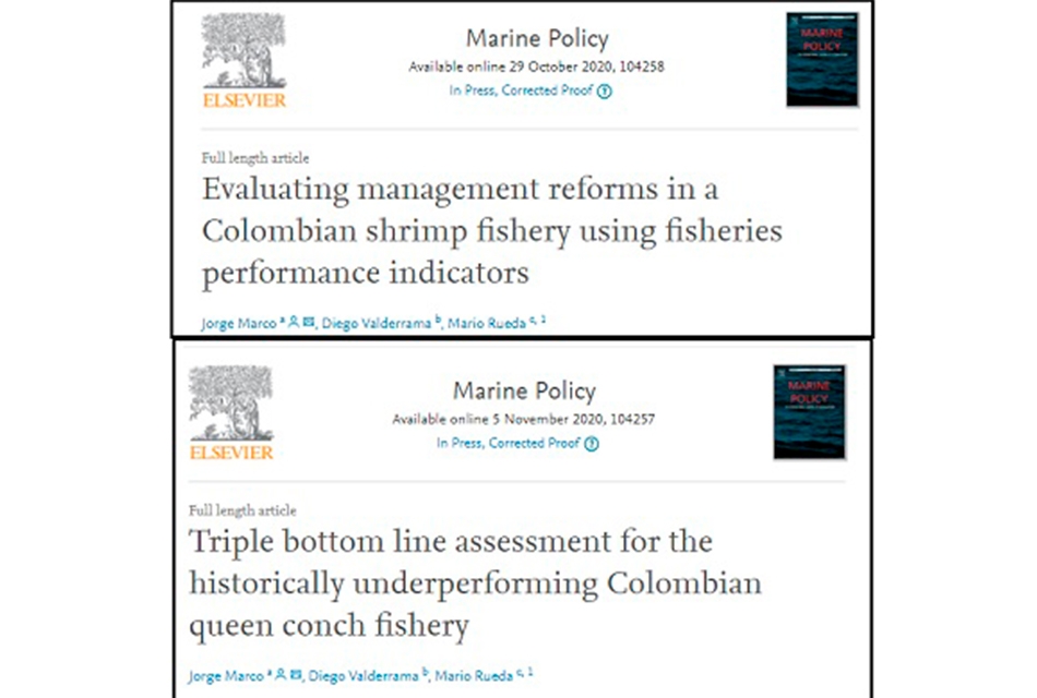 Investigadores del Programa Marino de EfD Colombia publican dos artículos en colaboración con INVEMAR